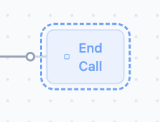 Sample end call message