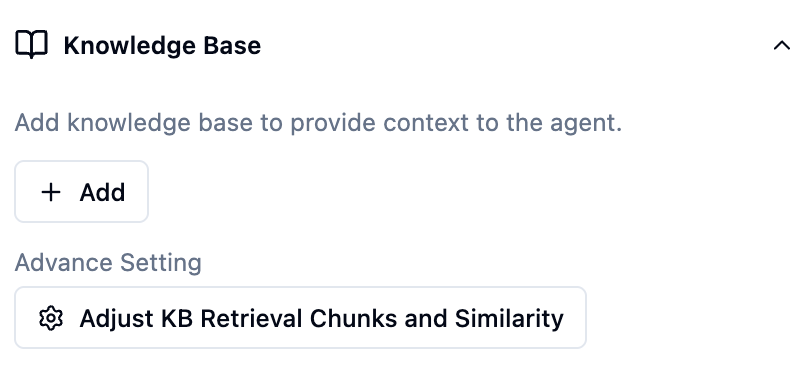 Knowledge base selection in global settings